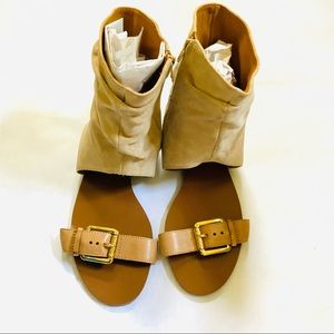 KORS MICHAEL KORS Leather & Suede Shootie Sandal